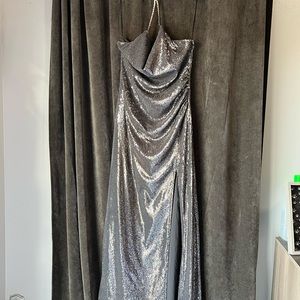 Nicholas the label Melia gunmetal dress